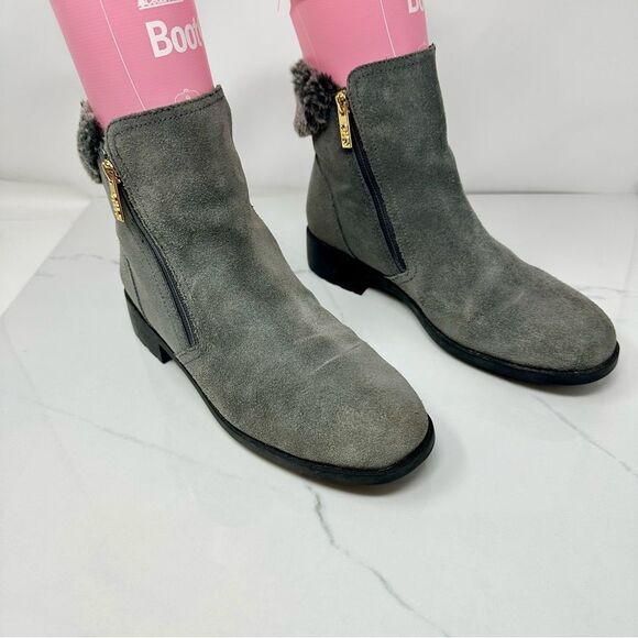 Cole Haan Quinney Faux Fur Ankle Boots- Size 10B - Picture 1 of 14